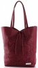 Kožené kabelka shopper bag Vittoria Gotti bordová V299F